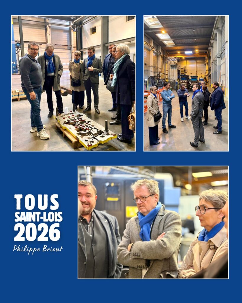 Nous avons eu le plaisir d&rsquo;accueillir cette semaine Philippe Briout et son &eacute;quipe, candidat aux prochaines &eacute;lections municipales de Saint-L&ocirc;, au sein de notre entreprise VFE.